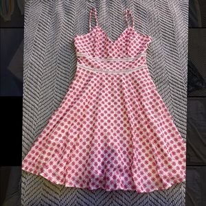 Pink flowered sundress